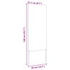 vidaXL Écran de confidentialité de jardin Fretwork Rouillé 50 x 140 cm
