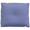 vidaXL Coussin de Dos Bleu denim 60 x 19 x 50 cm tissu