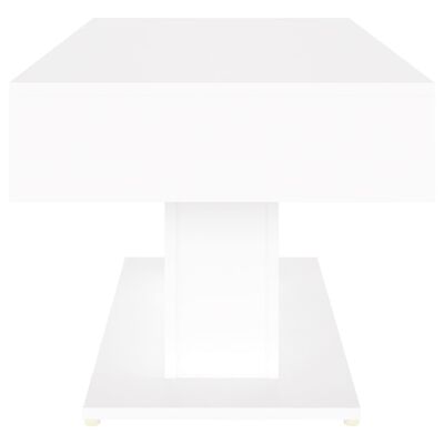 vidaXL Table basse Blanc 96x50x45 cm Aggloméré