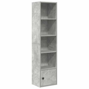 vidaXL Biblioth&egrave;que gris b&eacute;ton 31x24x127 cm bois d'ing&eacute;nierie