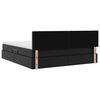 vidaXL Lit avec rangement et matelas Noir 160 x 200 cm Simili cuir