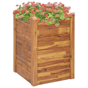 vidaXL Lit sur&eacute;lev&eacute; de jardin 60x60x84 cm Bois massif d'acacia