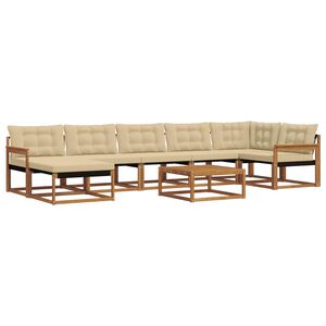 vidaXL Ensemble de canap&eacute;s d'ext&eacute;rieur 22 pcs Naturel et Beige