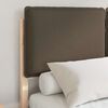 vidaXL Cadre de lit avec t&ecirc;te de lit rembourr&eacute;e Taupe 120 x 200 cm