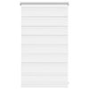 vidaXL Store v&eacute;nitien z&eacute;br&eacute; 50,9 x 100 cm, largeur du tissu 46,7 cm, blanc