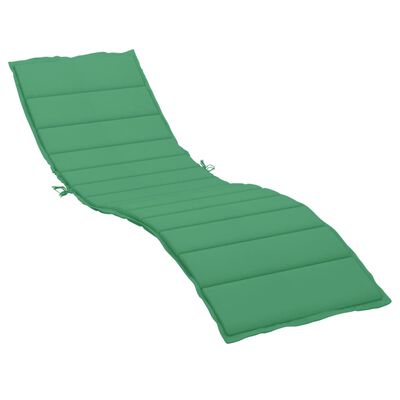 vidaXL Coussin de chaise longue vert 200x70x3 cm tissu oxford