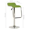 vidaXL Tabourets de bar lot de 2 vert tissu et bois courbé