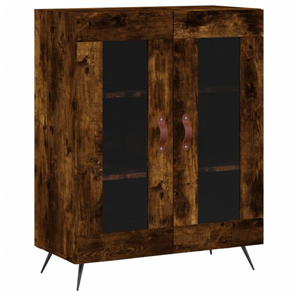 vidaXL Buffet ch&ecirc;ne fum&eacute; 69,5x34x90 cm bois d'ing&eacute;nierie