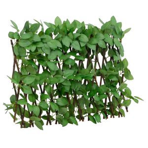 vidaXL&nbsp;Treillis de lierre artificiel extensible vert 180x30 cm