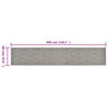 vidaXL Tapis de cuisine lavable impression losange 60x300 cm velours