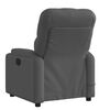 vidaXL Fauteuil inclinable de massage gris fonc&eacute; tissu