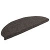 vidaXL Tapis d'escalier autocollants 10 pi&egrave;ces 65 x 21 x 4 cm Anthracite Demi-rond Grand