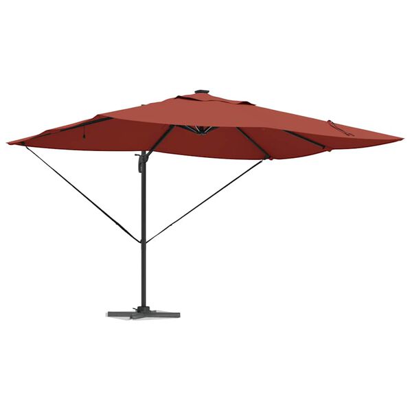 vidaXL Parasol Terre cuite 352 x 251 x 265 cm Polyester et Aluminium