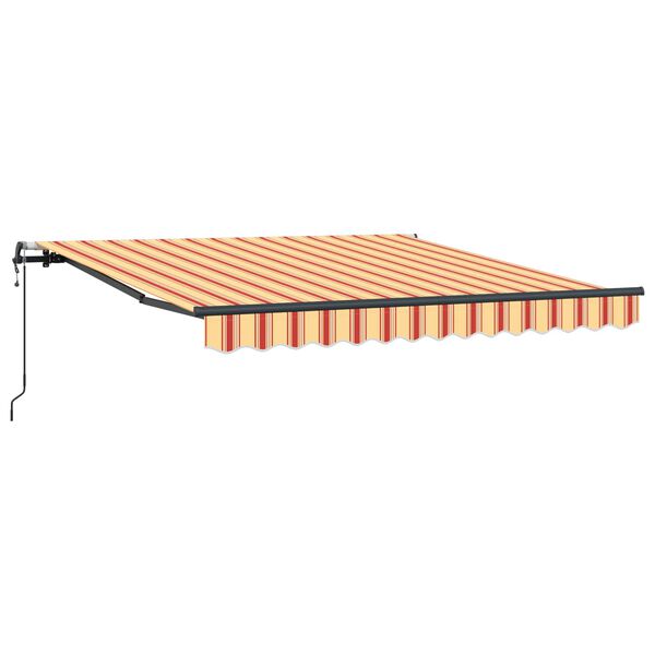 vidaXL Auvent R&eacute;tractable Jaune et Orange 350 x 250 cm