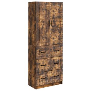 vidaXL Ensemble de Meubles 2 pcs Ch&ecirc;ne fum&eacute; 66 x 34,5 x 87 cm