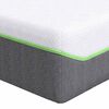 vidaXL Matelas Blanc et Gris 100 x 200 cm Tissu jacquard