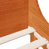 vidaXL Cadre de lit sans matelas cire marron 180x200cm bois pin massif