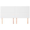 vidaXL T&ecirc;te de lit blanche 200 x 5 x 118/128 cm similicuir