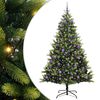 vidaXL Arbre de No&euml;l artificiel en silicone flexible 300 LEDs Vert
