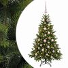 vidaXL Sapin de No&euml;l artificiel avec boules 150 cm 150 LED Blanc chaud