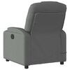 vidaXL Fauteuil de massage inclinable gris fonc&eacute; tissu