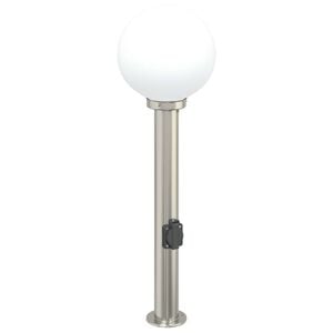 vidaXL Borne lumineuse avec sortie 80 cm en acier inoxydable IP44