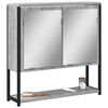 vidaXL Armoire &agrave; miroir de salle de bain sonoma gris bois d&rsquo;ing&eacute;nierie