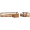 vidaXL Ensemble de canap&eacute;s d'ext&eacute;rieur 7 pc Naturel