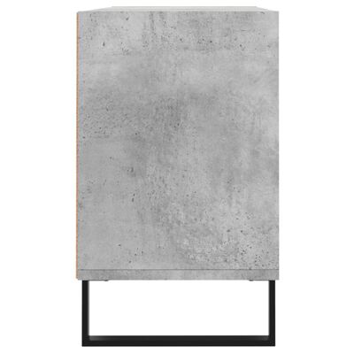 vidaXL Meuble TV gris béton 103,5x30x50 cm bois d'ingénierie