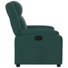 vidaXL Fauteuil inclinable Vert fonc&eacute; Tissu