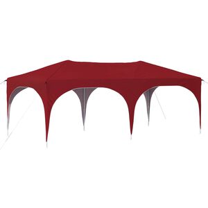 vidaXL Tente de f&ecirc;te pop-up 575 x 288 x 245 cm Bordeaux Tissu Oxford