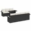 vidaXL Ensemble de canap&eacute; de jardin 8 pc Noir
