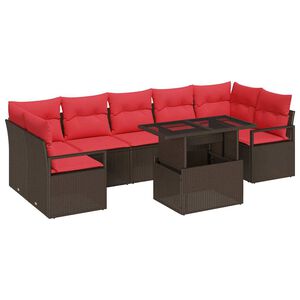 vidaXL Ensemble de canap&eacute; de jardin 8 pc 7-Nombre de places