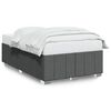 vidaXL Cadre de lit sans matelas gris fonc&eacute; 120x190 cm tissu