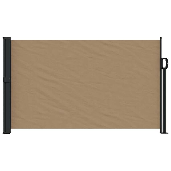 vidaXL Auvent latéral rétractable taupe 117x300 cm