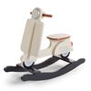 CHILDHOME Scooter &agrave; bascule Beige et noir CWRSCR