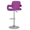 vidaXL Tabourets de bar lot de 2 violet similicuir