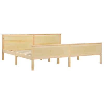 vidaXL Cadre de lit sans matelas bois massif de pin 200x200 cm