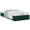vidaXL Cadre de lit ottoman sans matelas vert fonc&eacute; 100x200 cm velours