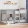 vidaXL Lit Superpos&eacute; pour Enfants Gris Sonoma 90 x 200 cm