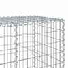 vidaXL Panier gabion avec couvercle 100x100x100 cm fer galvanisé