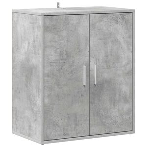 vidaXL Armoire &agrave; chaussures Gris b&eacute;ton 60x35x70 cm Bois d&rsquo;ing&eacute;nierie