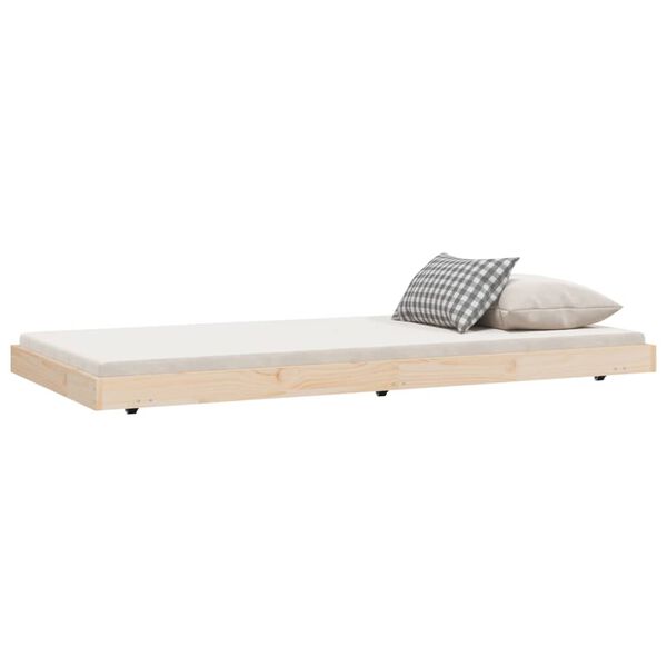 vidaXL Cadre de lit sans matelas 90x190 cm bois de pin massif