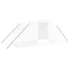 vidaXL Serre avec cadre en acier blanc 8 m&sup2; 4x2x2 m