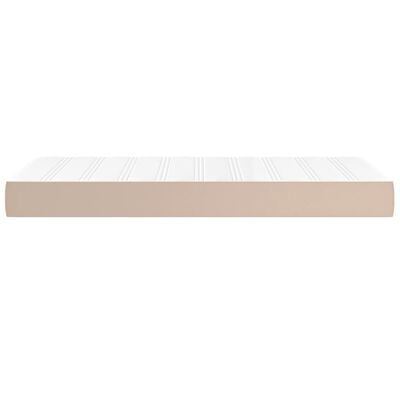 vidaXL Matelas de lit à ressorts ensachés cappuccino 120x190x20 cm