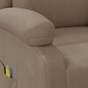 vidaXL Fauteuil de massage Cappuccino Similicuir