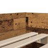 vidaXL Cadre de lit avec tiroir Bois Ancien 100 x 200 cm Pin massif