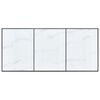 vidaXL Table à manger Blanc 180x90x75 cm Verre trempé