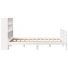 vidaXL Cadre de lit sans matelas blanc 140x200 cm bois de pin massif