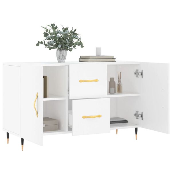 vidaXL Buffet blanc 100x36x60 cm bois d'ing&eacute;nierie